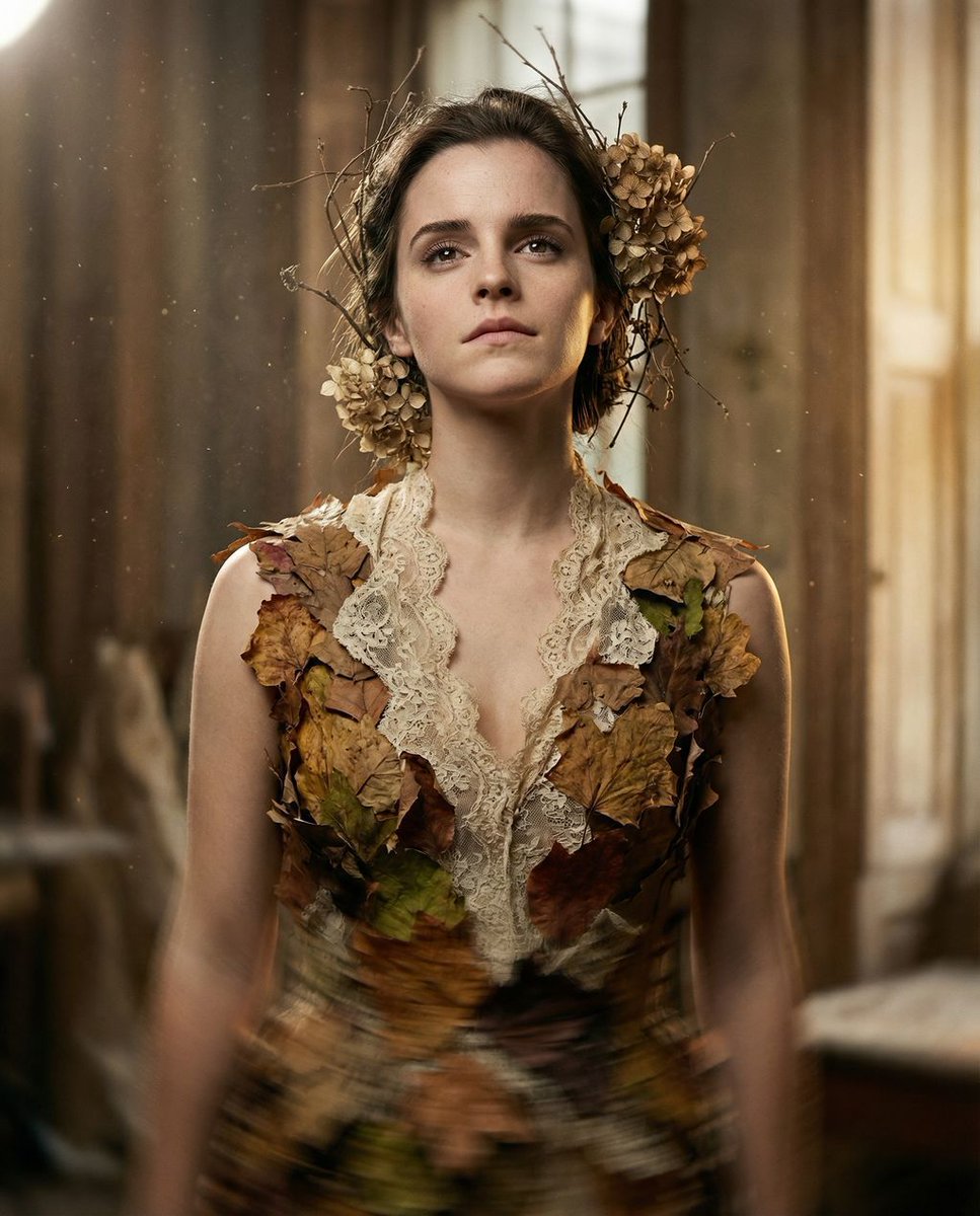 Surreal Editorial Fashion Portrait (Emma Watson) — example 2