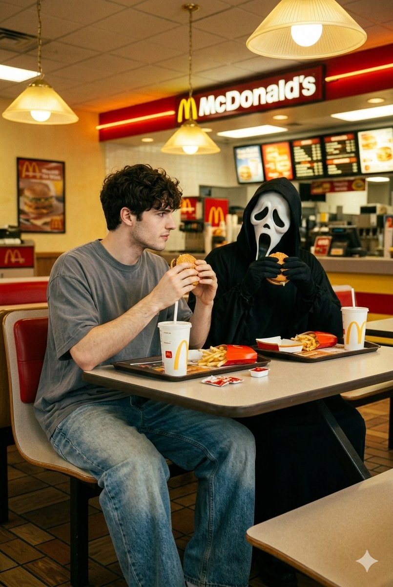 90s Horror McDonald's with Ghostface