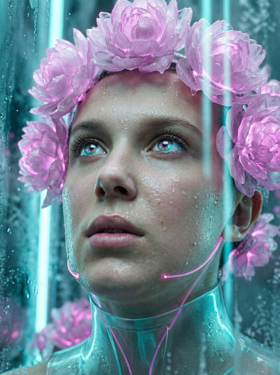 Synthetic Flora Prophecy (Sci-Fi Portrait) — example 1