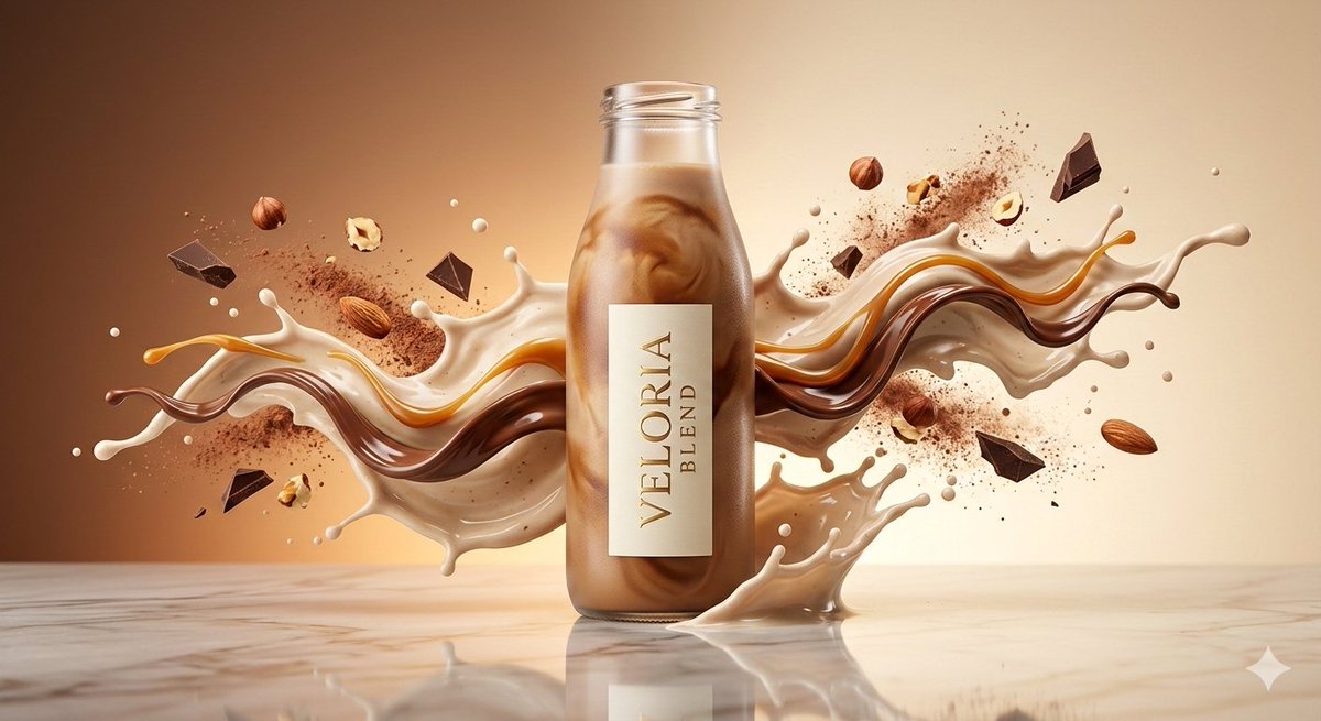 Luxury High-Speed Commercial Shake Photography Prompt — example 1
