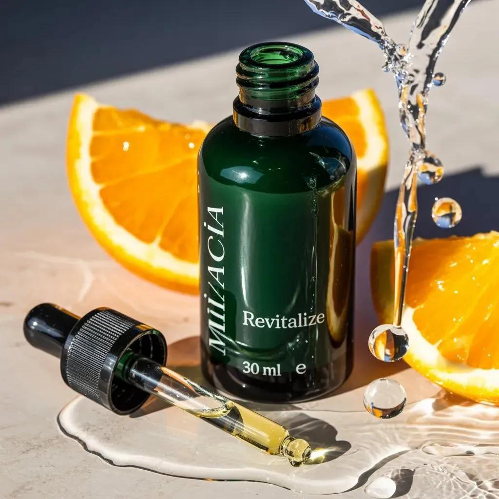 Citrus Skincare Product Macro Photography Prompt — example 2
