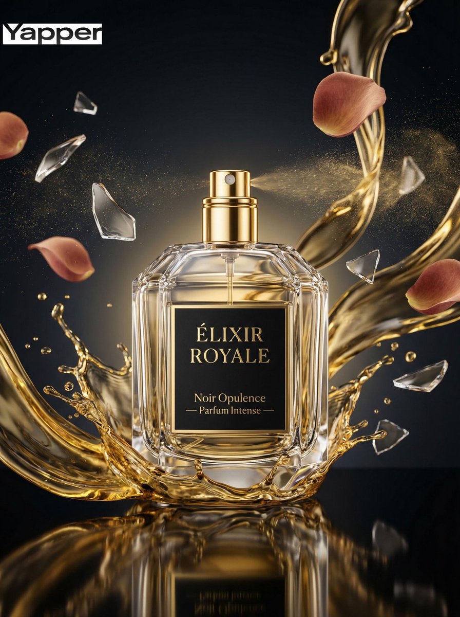 Luxury Perfume Commercial Photography Prompt — example 1