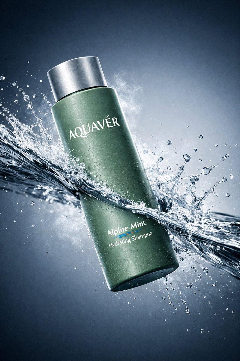 Luxury Shampoo Bottle Splash Commercial — example 2