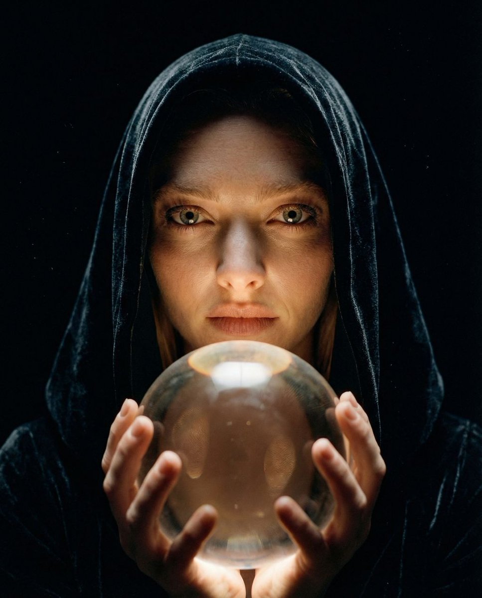 Cinematic Mystery Portrait: Prophecy Reflection — example 2
