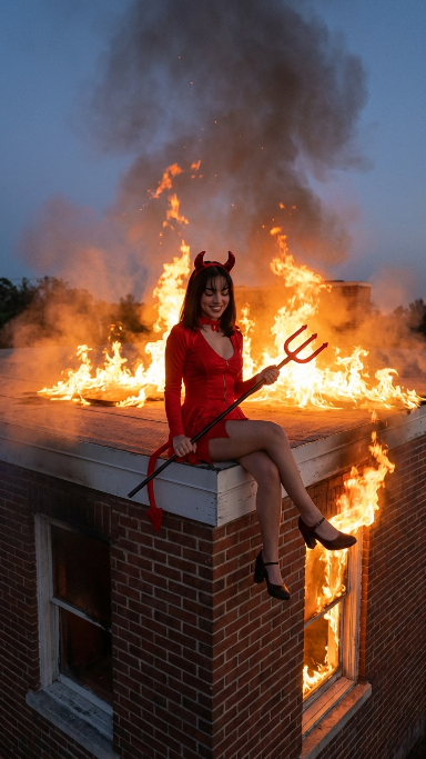 Dramatic Devil Costume Portrait Prompt (JSON) — example 1