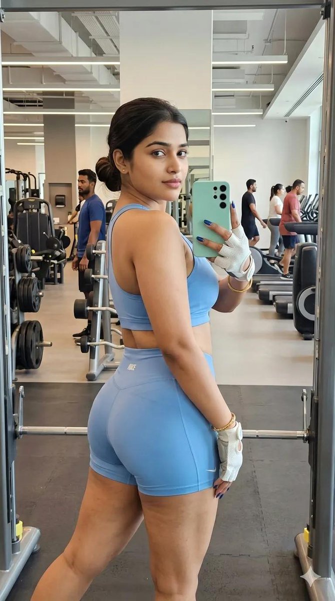 Gym Mirror Selfie Portrait — example 1