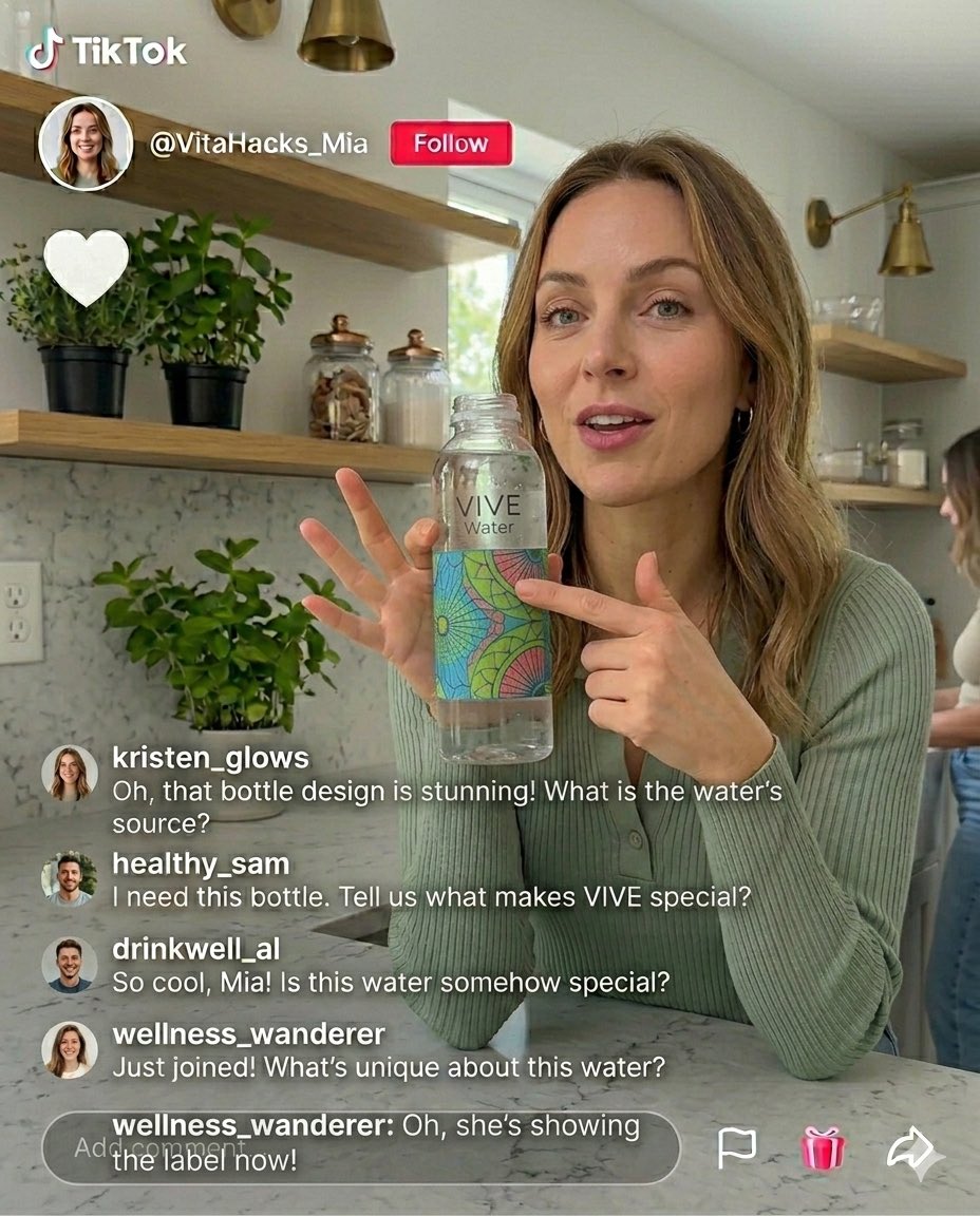 TikTok Creator Holding Product Screengrab — example 3