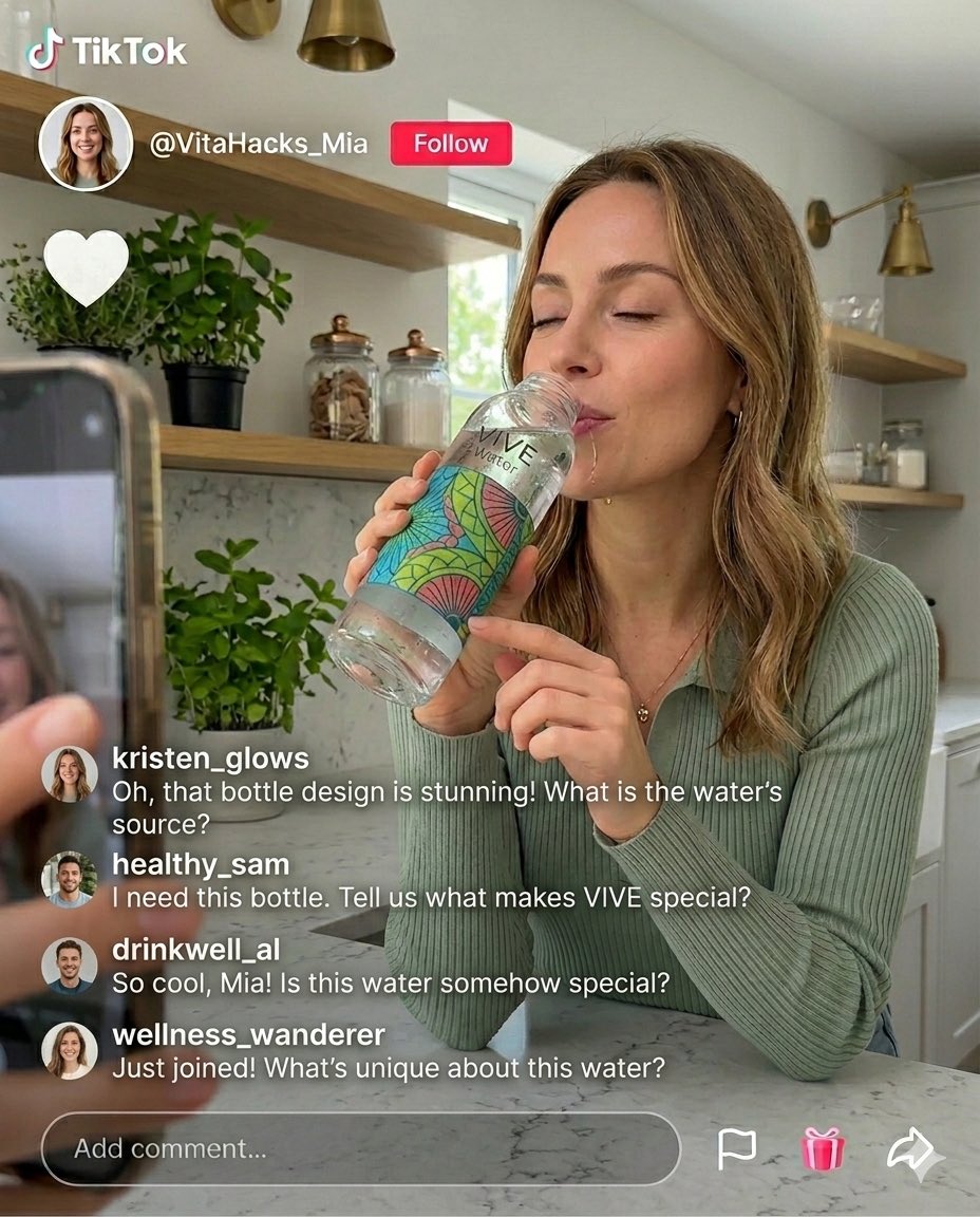 TikTok Creator Holding Product Screengrab — example 4