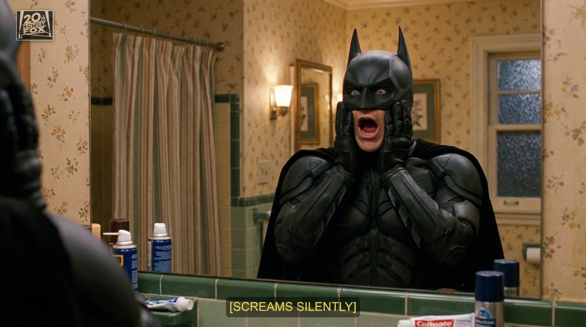 Batman Comedy Movie Screenshot Prompt — example 3