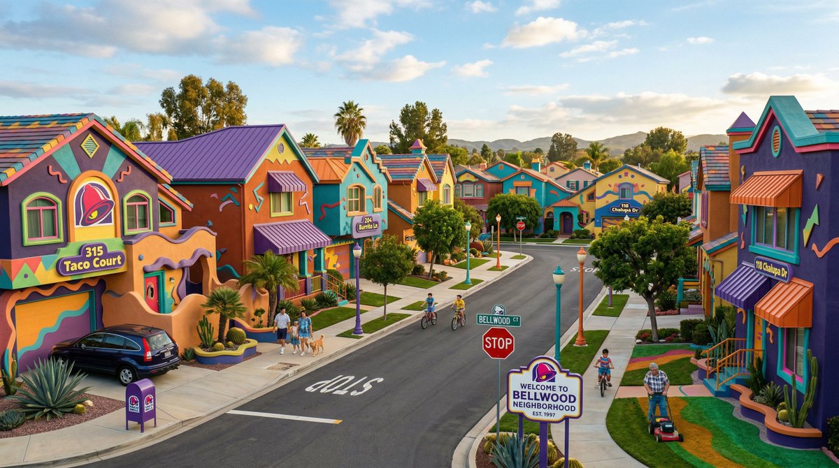 Suburban Neighborhood Designed by Fast Food Chains — example 3