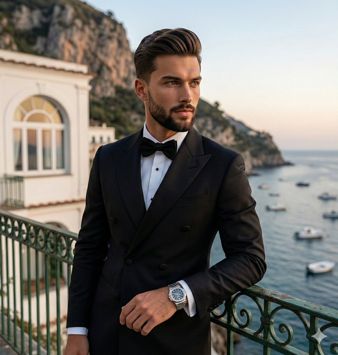 Luxury Lifestyle Portrait at Sunset — example 1