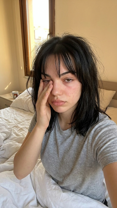 Candid Morning Bedhead Selfie — example 1