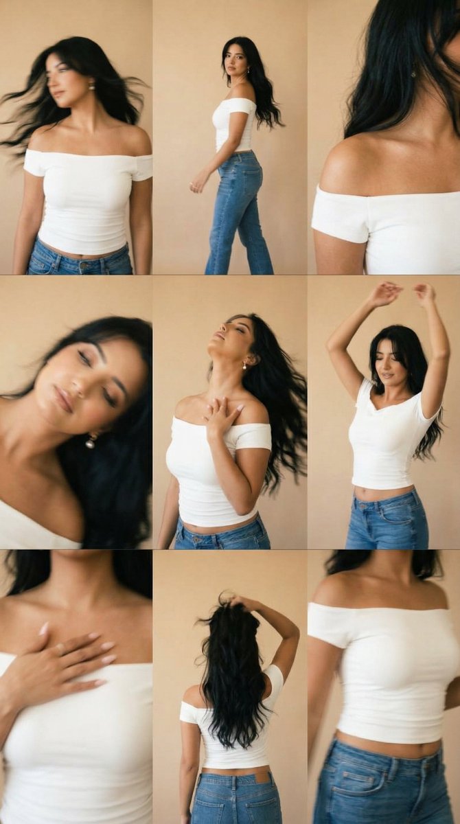 Lo-Fi Warm Studio Motion Contact Sheet 3x3 Grid — example 1