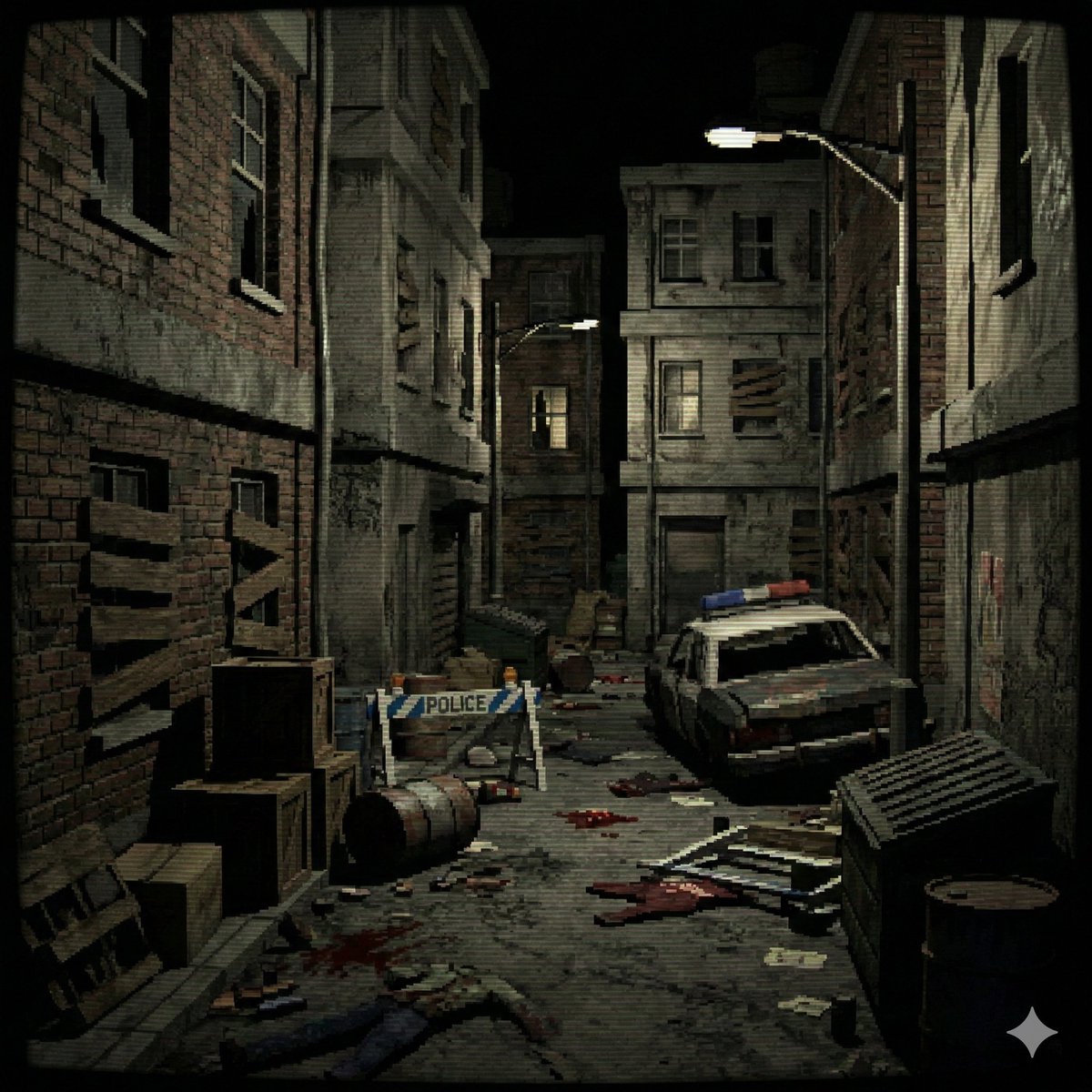 PS1 Low-Poly Video Game Background — example 1