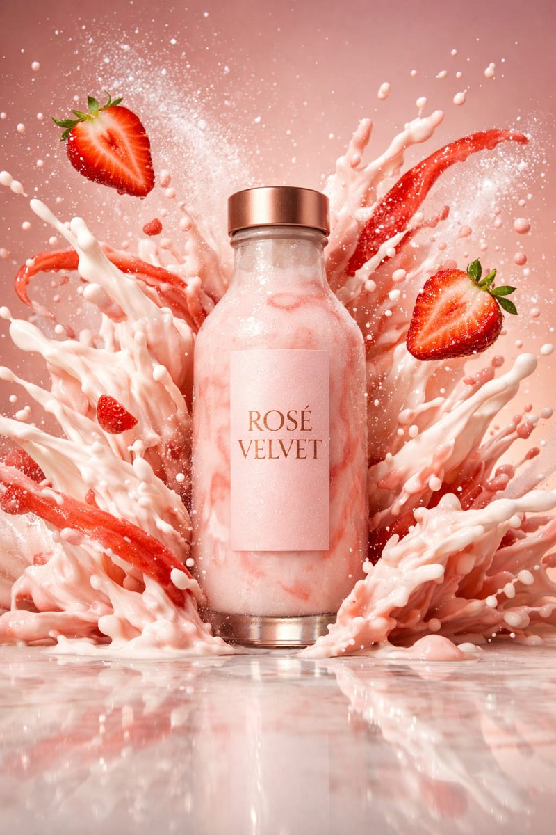 Luxury High-Speed Shake Commercial Photography Prompt — example 1