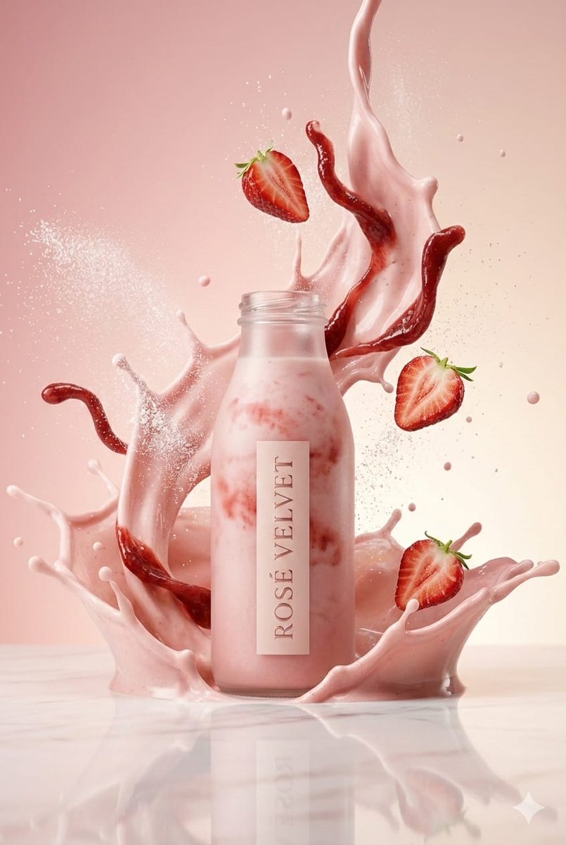 Luxury High-Speed Shake Commercial Photography Prompt — example 2