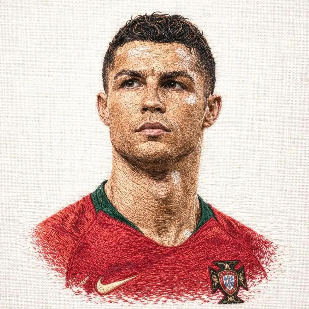 Hyper-Detailed Footballer Portrait Sketch Prompt — example 1