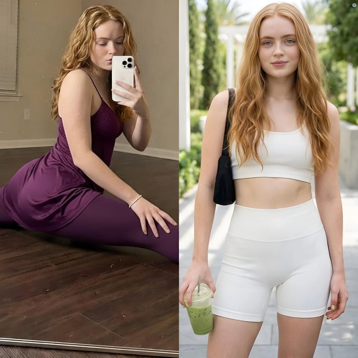 Sadie Sink Pure White Elegance Portrait — example 1