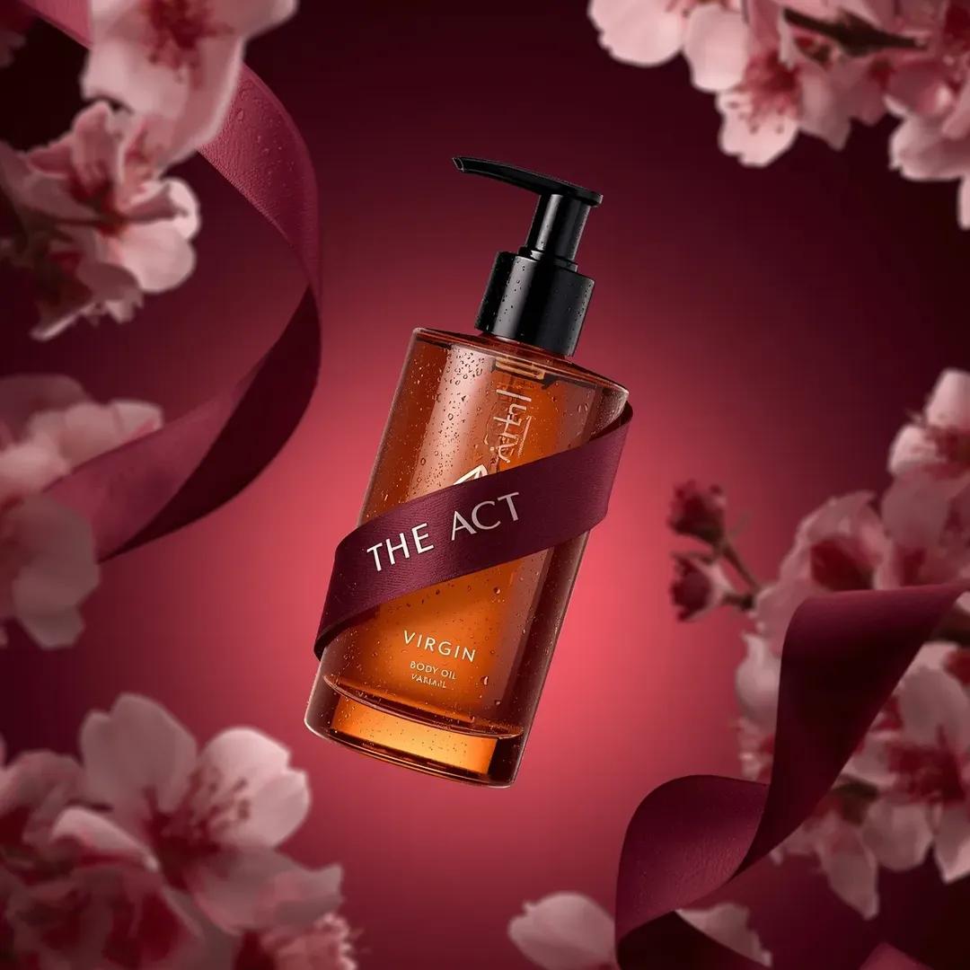 Ultra-Realistic Luxury Body Oil Product Photography — example 2