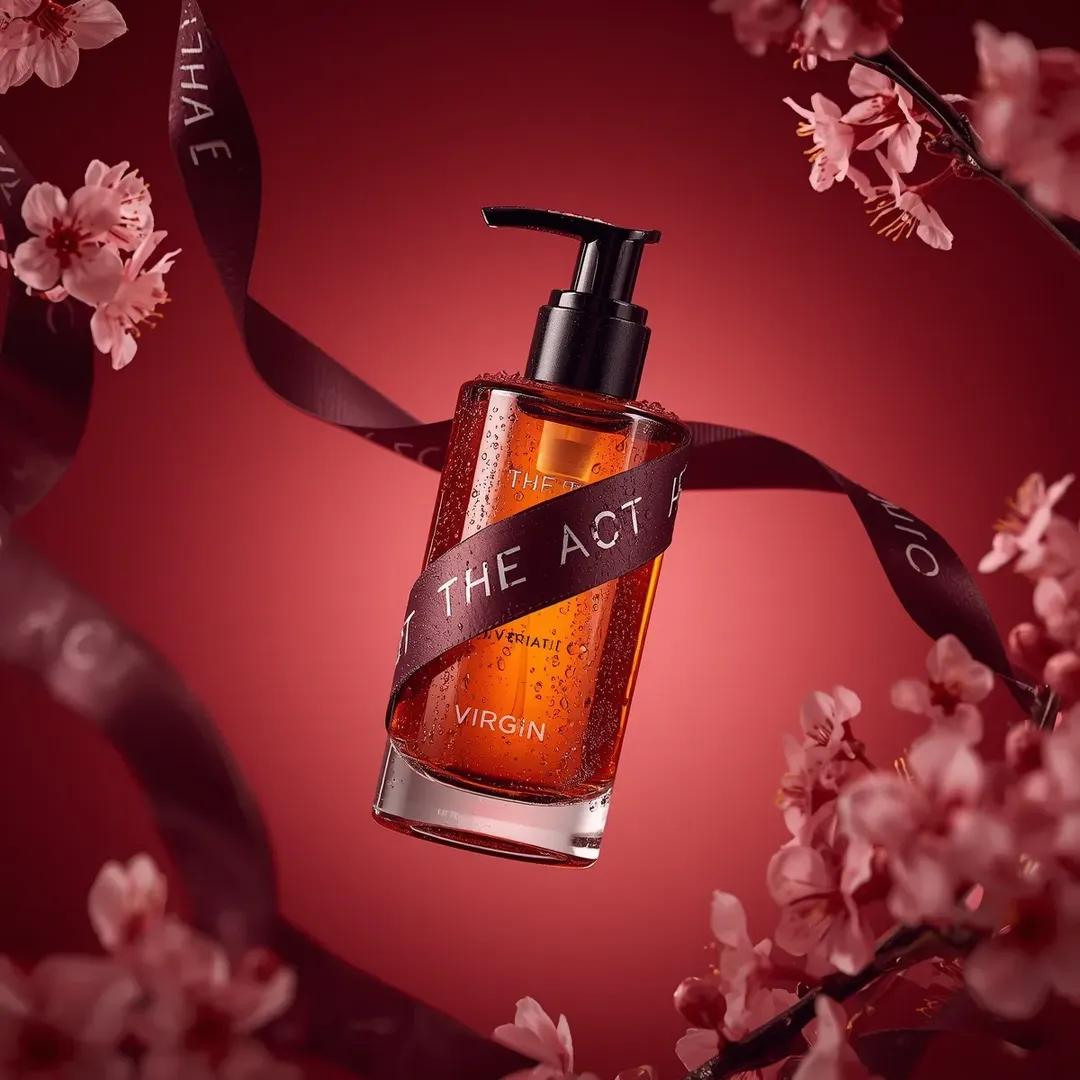 Ultra-Realistic Luxury Body Oil Product Photography — example 3