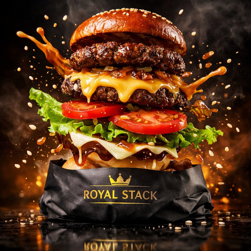 High-Speed Commercial Luxury Burger Photography — example 2
