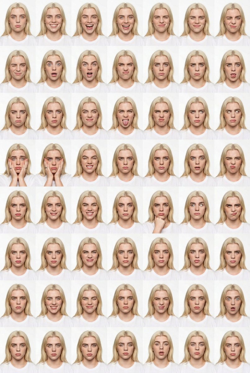 48-Panel Studio Expression Contact Sheet Prompt — example 1