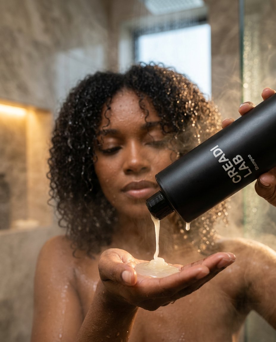 Luxury Beauty Ad Prompt (Shower Scene) — example 1