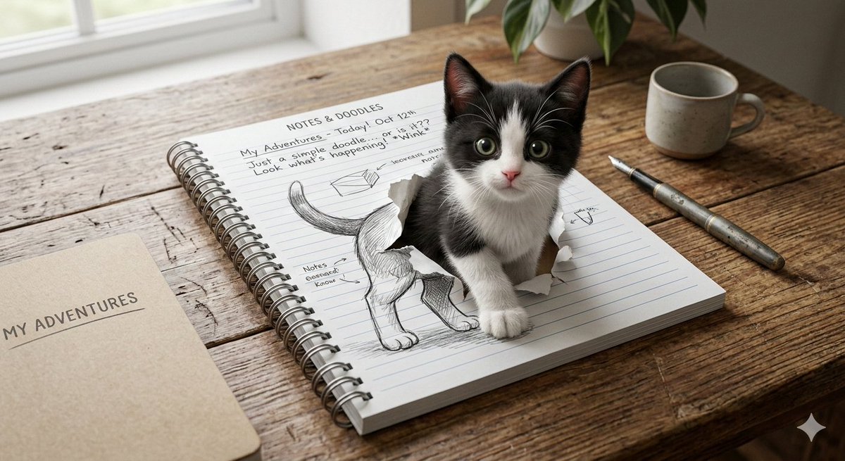 3D Illusion Kitten Art Prompt — example 1