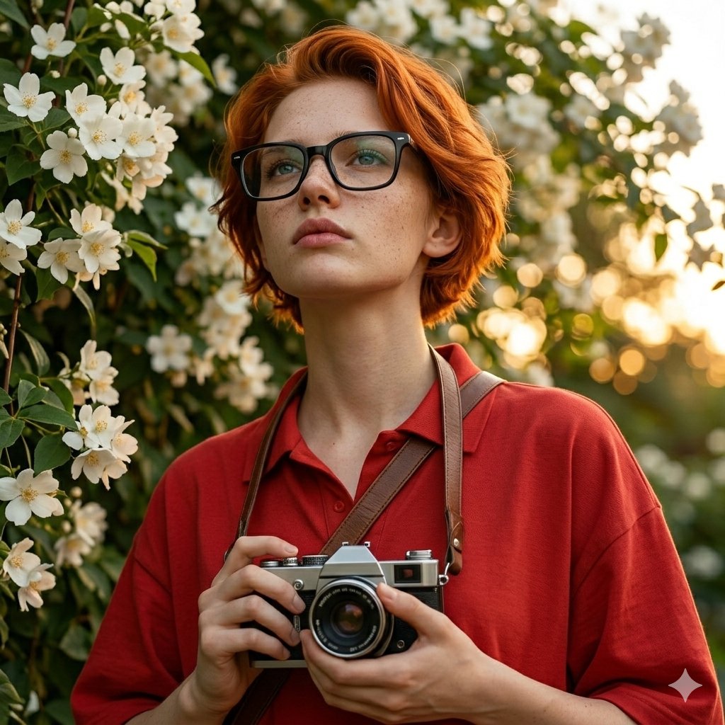 Ultra-Realistic Portrait with Vintage Camera Prompt — example 1