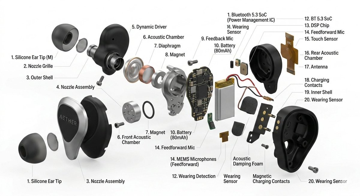 Exploded View Product Design Diagram Prompt — example 3
