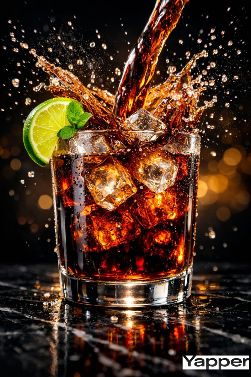 High-Speed Cinematic Luxury Cold Drink Photography Prompt (Cola Splash) — example 2