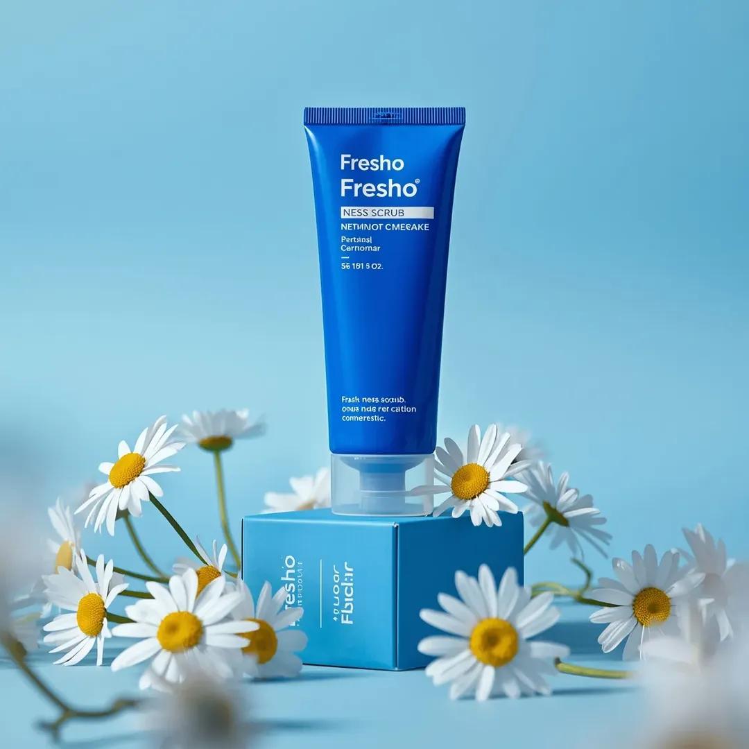 Ultra-Realistic Skincare Product Photography Prompt (Cobalt Blue) — example 3