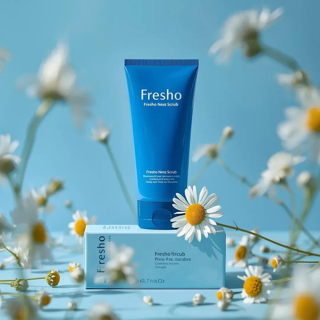 Ultra-Realistic Skincare Product Photography Prompt (Cobalt Blue) — example 4