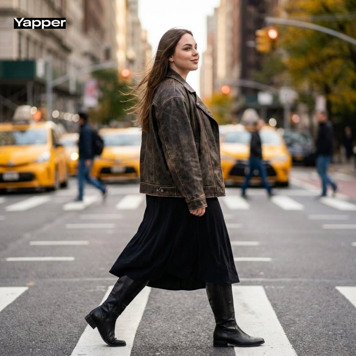 Cinematic Street Fashion Photography Prompt — example 1