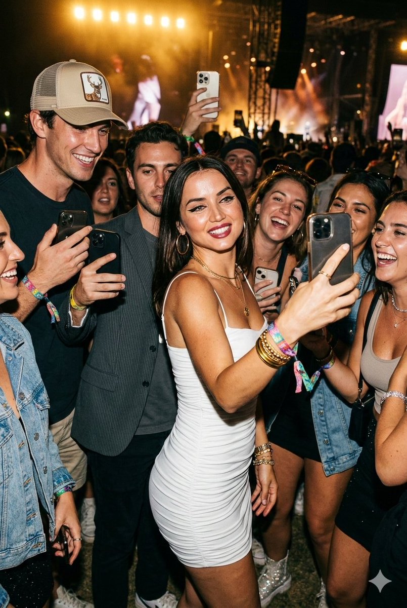 Ana de Armas Festival Candid Shot Prompt — example 2