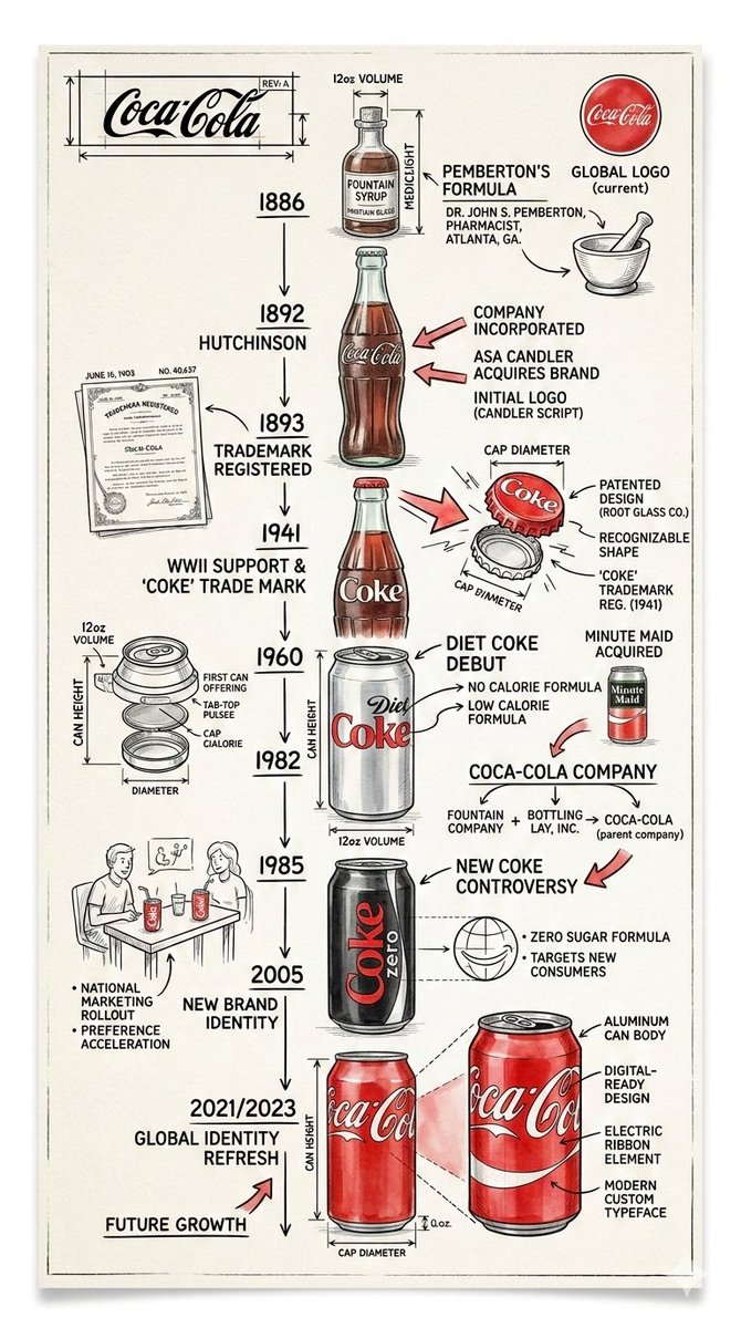 Vintage Blueprint Timeline Infographic Poster Prompt — example 2