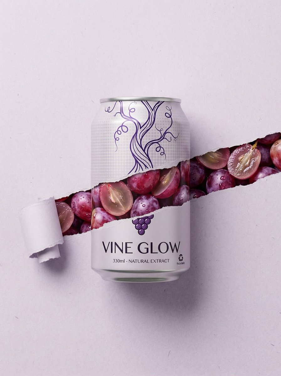Ripped Paper Effect Beverage Can Mockups — example 1