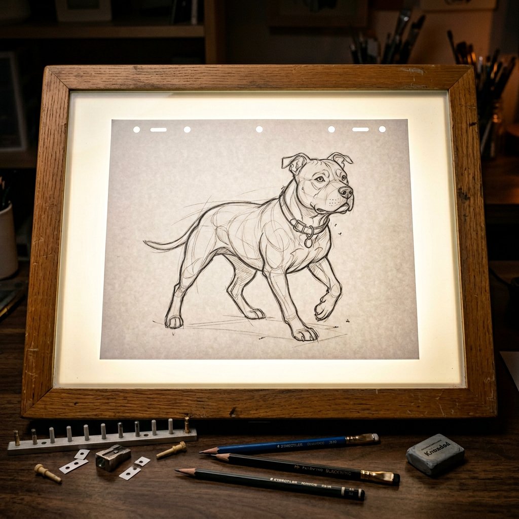 Classic Animation Light Table Prompt — example 4