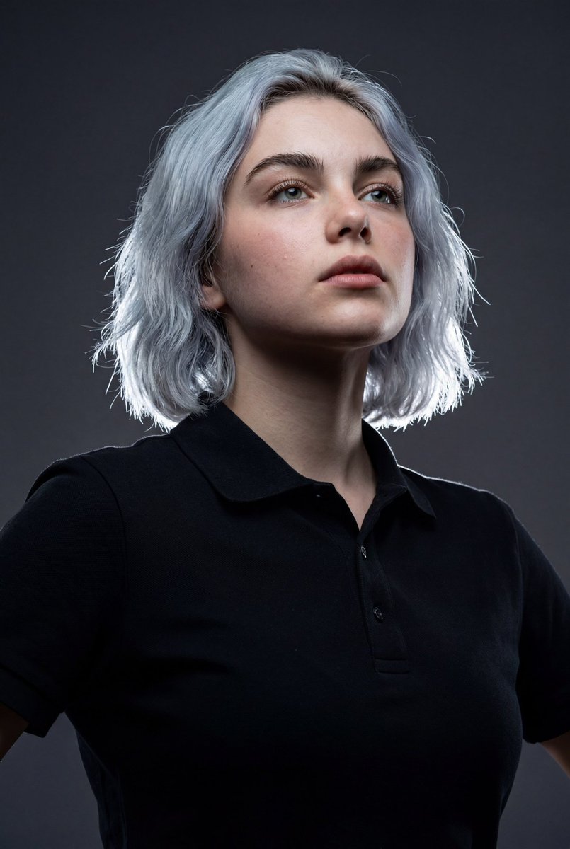 High-Impact Editorial Studio Portrait with Identity Lock — example 1
