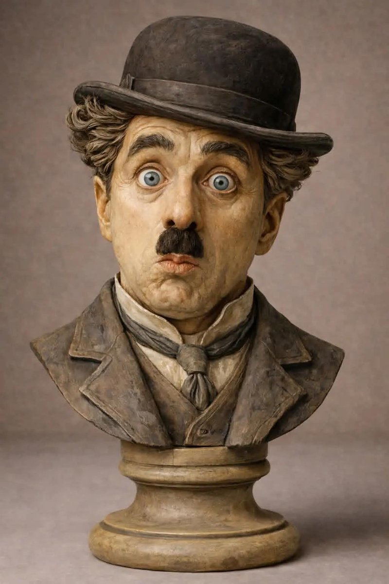 Polychrome Carved Wooden Sculpture Portrait — example 4