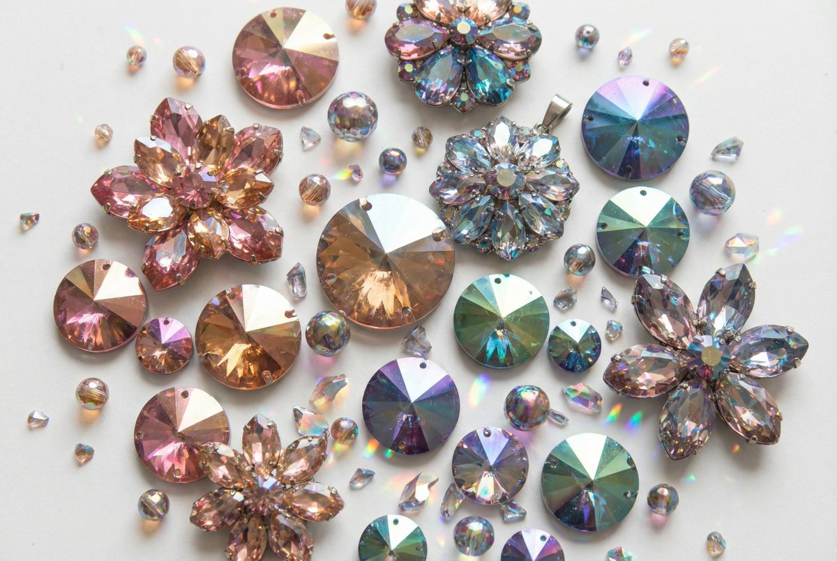 Iridescent Faceted Jewel Arrangement Product Shot