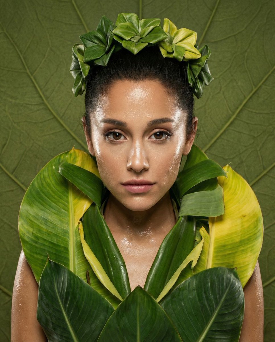 Chlorophyll Avant-Garde Editorial Portrait — example 1