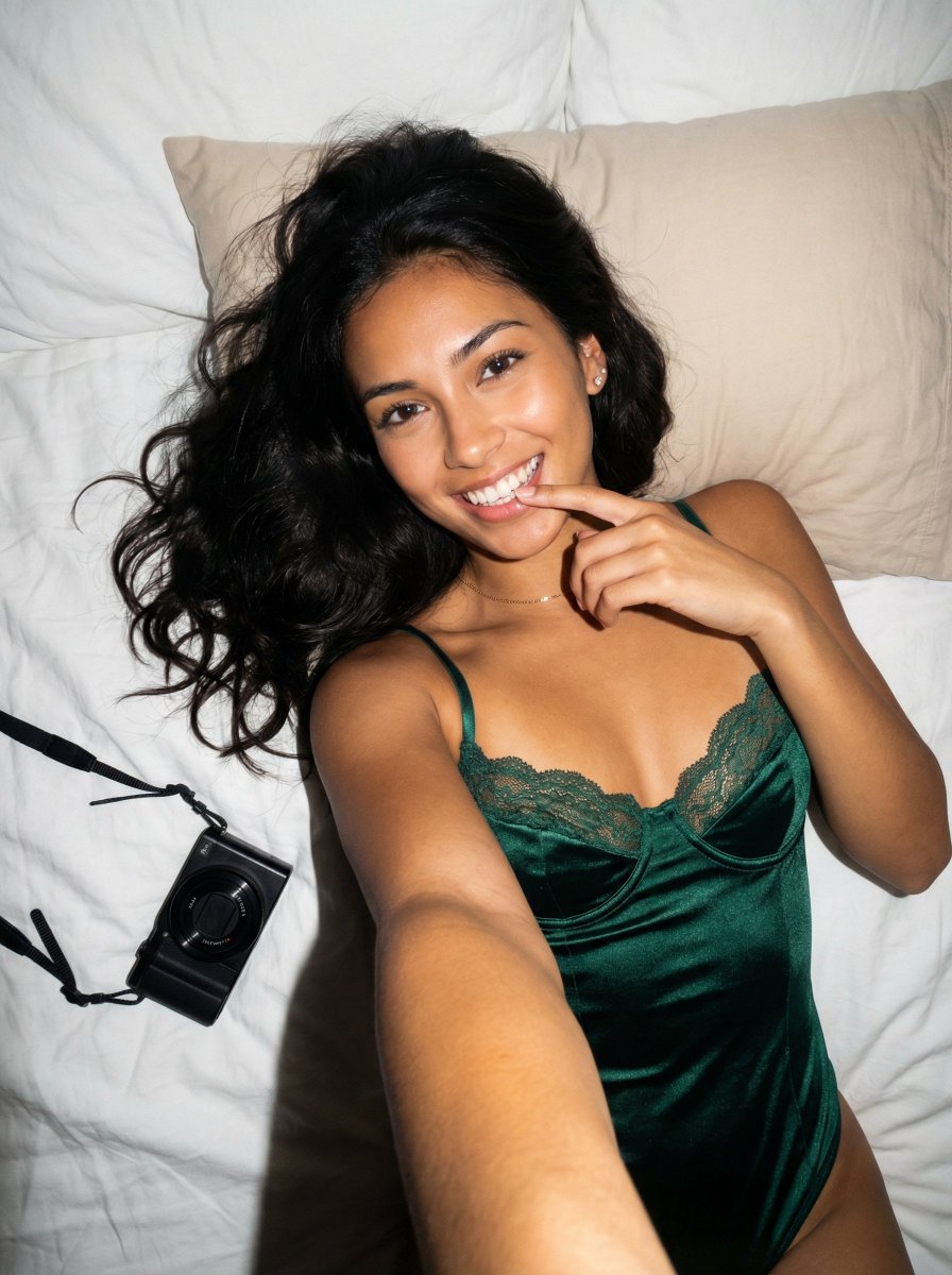 Photorealistic Reclining Portrait with ControlNet Details — example 1