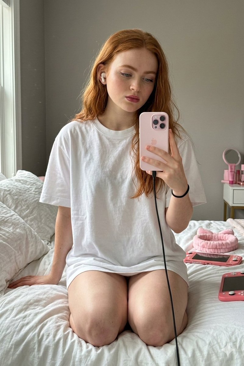 High-Fidelity Mirror Selfie with Identity Lock — example 3