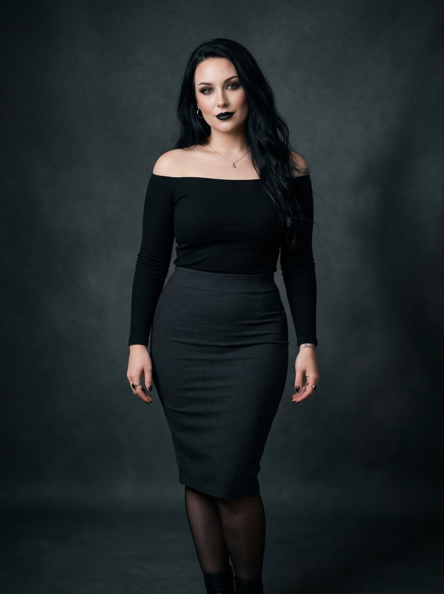 Black on Black Sultry Portrait — example 2