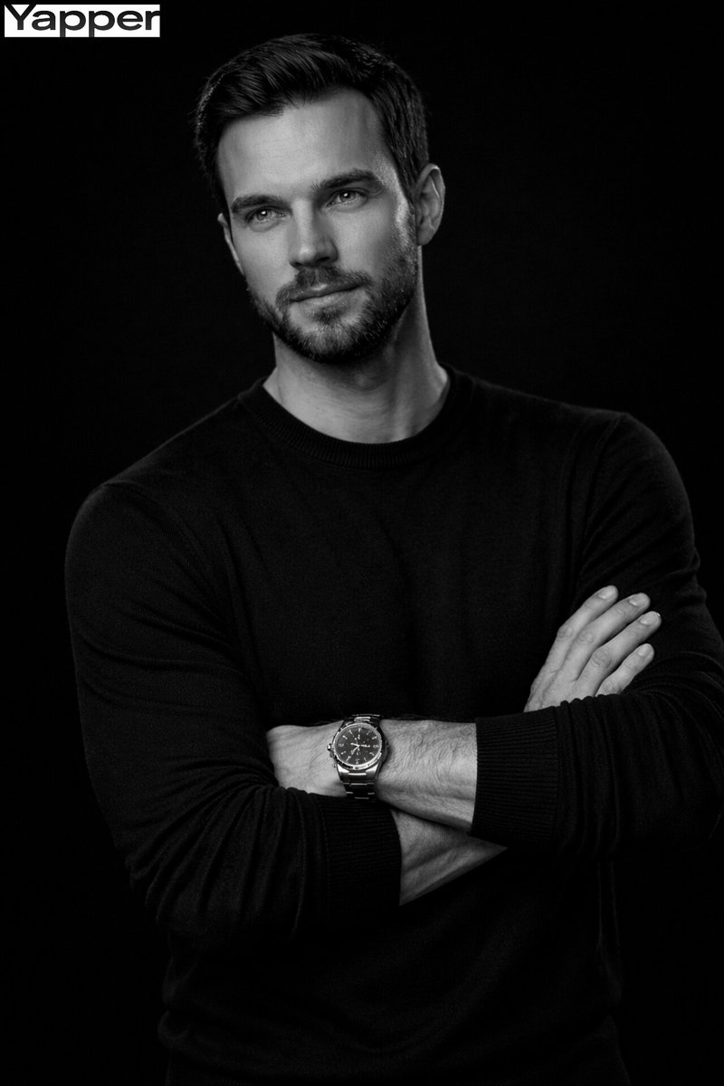 Cinematic Monochrome Male Portrait — example 1