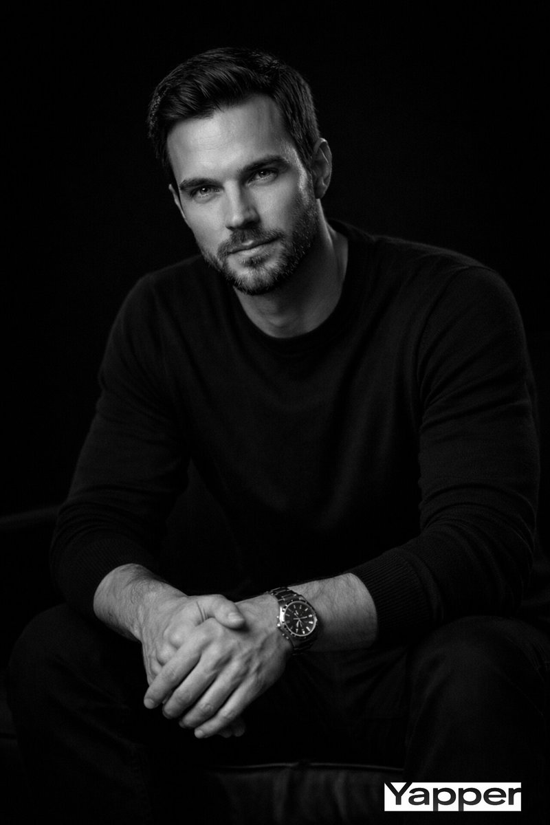 Cinematic Monochrome Male Portrait — example 2