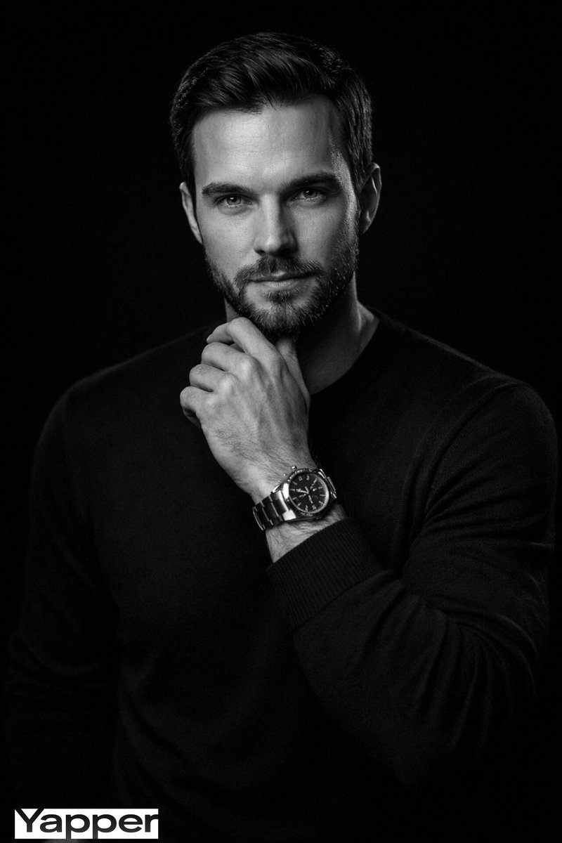 Cinematic Monochrome Male Portrait — example 3