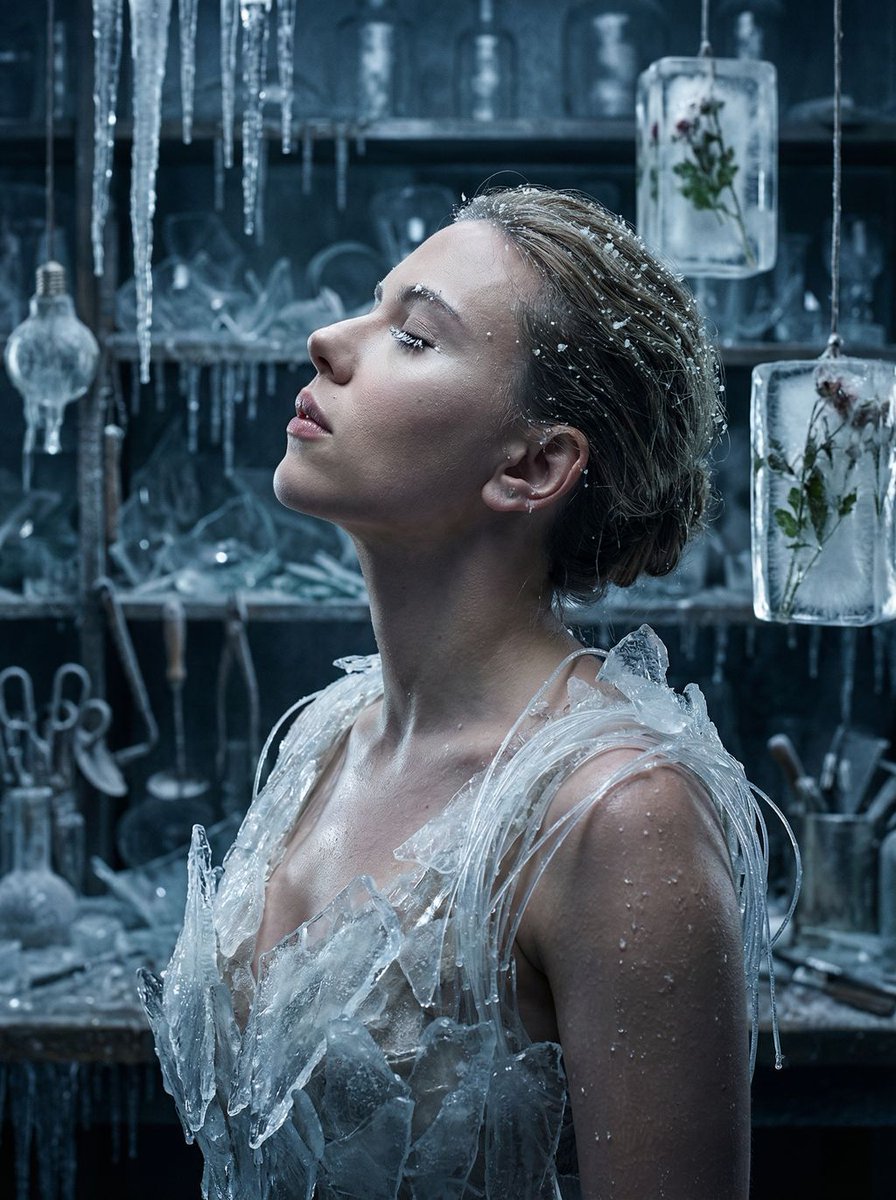 Cinematic Surreal Portrait: Crystallized Melancholy — example 2