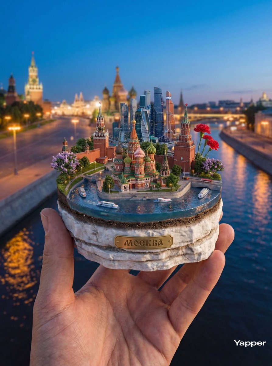 Hyper-Realistic Miniature Moscow Diorama — example 1